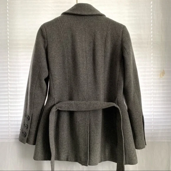 Calvin Klein Gray Wool Peacoat - Picture 10 of 12